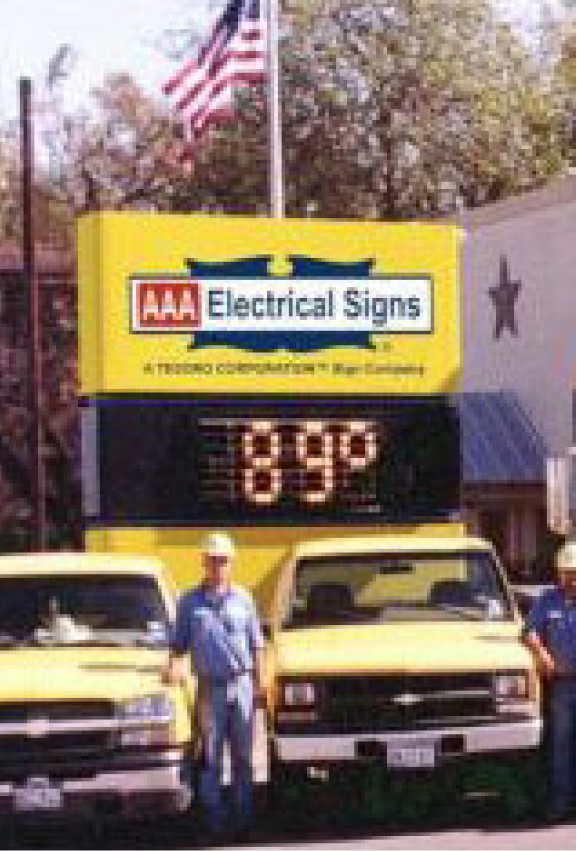 aaa electrical signs pylon