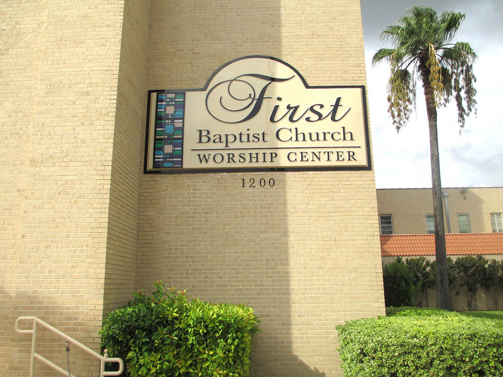 first baptist church sign