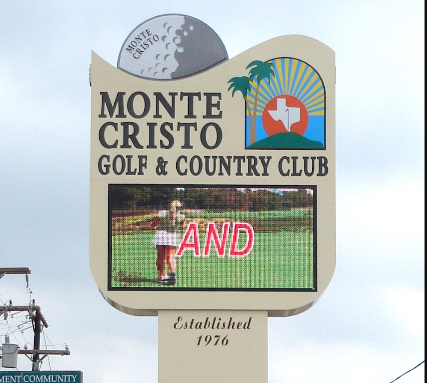 monte cristo golf & country club pylon sign