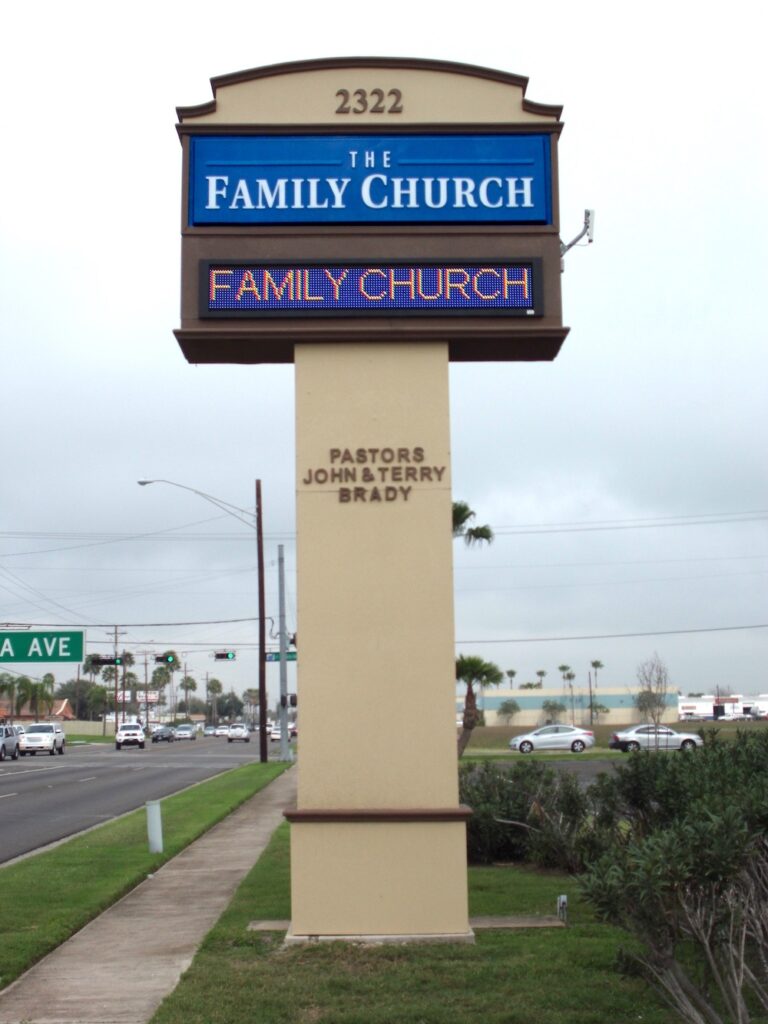 the family church sign