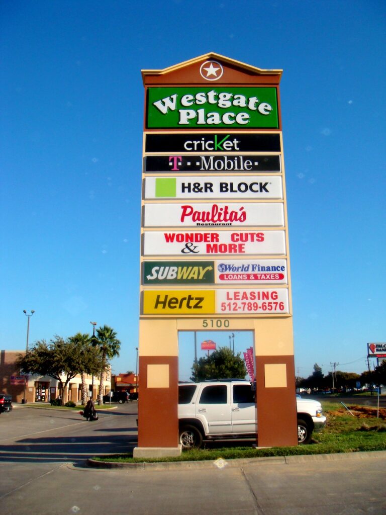 westgate place retail sign
